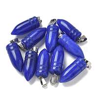 Подвески из натурального окрашенного белого нефрита с острыми концами&nbsp;G-B127-18P-06