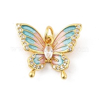 Латунные микро проложить кубического циркония подвески&nbsp;KK-K371-46G-03