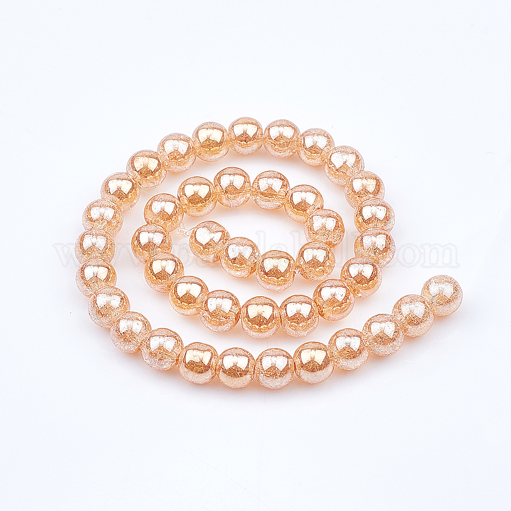 Wholesale OLYCRAFT 159PCS Crackle Glass Beads Crystal Glass Beads