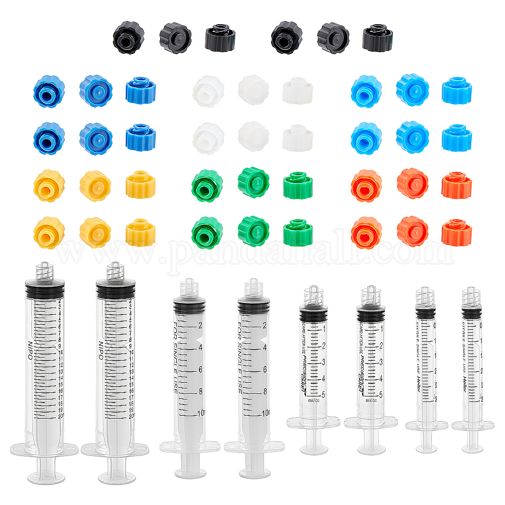 Shop OLYCRAFT 8 Pack Syringe Set 3/5/10/20ml Plastic Syringe Luer Slip