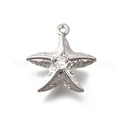 Подвески из латуни с прозрачным фианитом KK-C096-14B-P