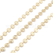 Brass Flat Round Link Chains CHC-M025-32G