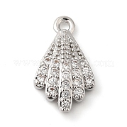 Латунные микропаве прозрачные кубические циркониевые подвески KK-G503-43P