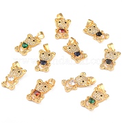 Латунные подвески с фианитами ZIRC-J025-82G