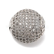 Латунные микро проложить кубического циркония бусы KK-L229-023P-02