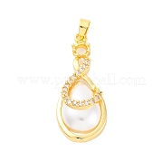 Латунные микро проложить кубического циркония подвески KK-F894-02G
