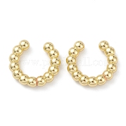 Серьги-каффы из латуни с реечным покрытием EJEW-K245-09G