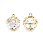 Подвески из латуни с прозрачным фианитом KK-N231-328