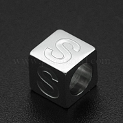 Европейские бусины из нержавеющей стали 201 STAS-N090-LA062-S