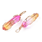 Подвески lampwork GLAA-T023-07K