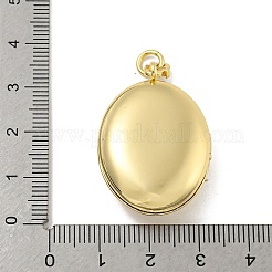 Medaillon-Anhänger aus Messing mit Zirkonia&nbsp;KK-N254-93A-G