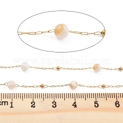 Handgemachte runde natürliche Muschelperlenketten&nbsp;CHS-P019-01G
