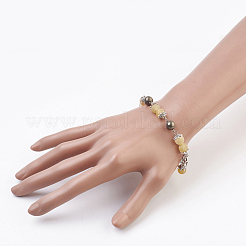 Bracciali e bracciali con pietre preziose naturali&nbsp;BJEW-JB03674