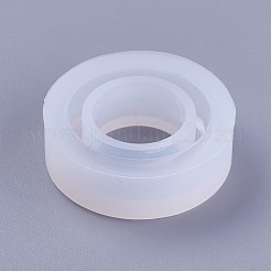 Transparente DIY Ring Silikonformen&nbsp;X-DIY-WH0128-09B