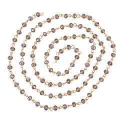 Handgefertigte Unterlegscheibe glasperlen ketten für die herstellung von armbändern&nbsp;X-AJEW-JB00037-05