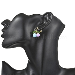 Orecchini pendenti in acrilico color ciliegia&nbsp;EJEW-JE06821