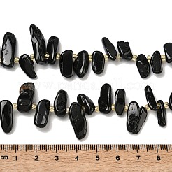 Natürliche schwarze Turmalin Perlen Stränge&nbsp;G-Z130-A03-02