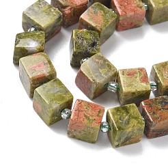 Natur Unakit Perlen Stränge&nbsp;G-D338-A14