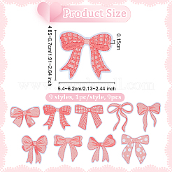 Computergesteuerte Stickerei Stoff zum Aufbügeln / Aufnähen von Patches&nbsp;FIND-WH0199-08