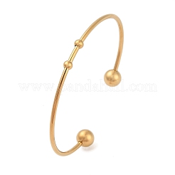 Bracelets manchettes tendance en acier inoxydable 304&nbsp;BJEW-H473-01G
