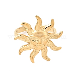 Anelli con polsino in acciaio inossidabile 304 per donna&nbsp;RJEW-B137-02G-02