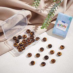 Natürliches Tigerauge europäische große Lochkorne&nbsp;G-NB0003-72B-04
