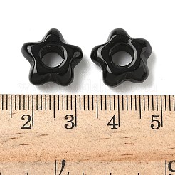 Natürliche schwarze Obsidianperlen aus Europa&nbsp;G-C252-02A