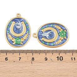 304 Edelstahl-Emaille-Anhänger&nbsp;STAS-C158-04G-02