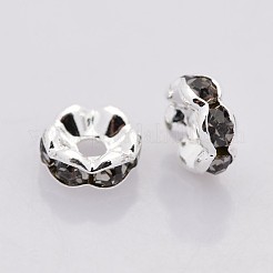 Perline distanziatori strass in ottone&nbsp;RB-A014-L8mm-12S