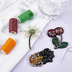 3 Stück 3 Stil Baum & Ananas & Kirsche Strass Perlen Applikationen&nbsp;PATC-GF0001-26