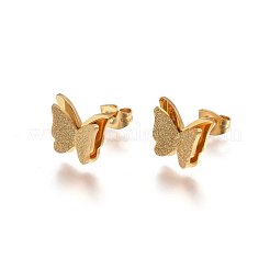 Orecchini a bottone in acciaio inossidabile 304&nbsp;EJEW-H367-19