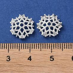 Ottone placcato a cremagliera con cappucci di perle di zirconia cubica trasparente&nbsp;KK-G489-01S