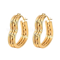 Pendientes de aro con forma de corazón de acero inoxidable 304&nbsp;EJEW-I320-27G-03