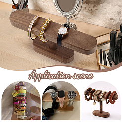 Holzständer für T-Bar-Armbänder&nbsp;ODIS-WH0061-39