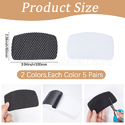 10 par de parches autoadhesivos de poliéster para reparar agujeros de zapatos en 2 colores&nbsp;FIND-CY0002-07