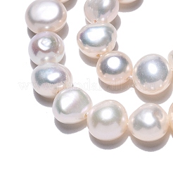 Fili di perle di perle d'acqua dolce coltivate naturali&nbsp;PEAR-N014-06F