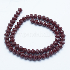 Facettierte Rondelle-Glasperlen&nbsp;X-GLAA-E403-07