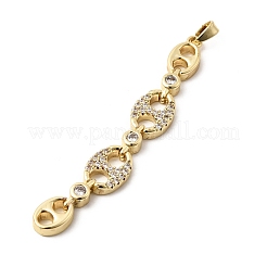 Gros pendentifs en laiton avec zircone cubique de micro pave&nbsp;KK-C164-01B-G