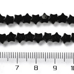 Natürlichen schwarzen Steinperlen Stränge&nbsp;G-G085-B52-02