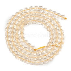 Colliers de perles en quartz citron naturel (chauffé)&nbsp;GG-NH0007-E01-02