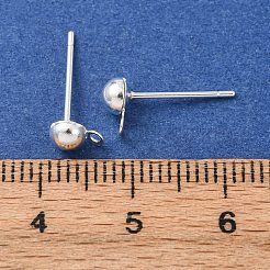 Fornituras de aretes de latón&nbsp;KK-G604-01S-01