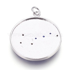 Pendentifs en laiton avec zircone cubique&nbsp;KK-O113-06B