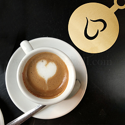 430 Edelstahl-Kaffee-Latte-Art-Formen&nbsp;AJEW-WH0038-40G