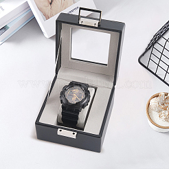 Scatole per confezioni di orologi singoli in similpelle&nbsp;OBOX-WH20003-001B