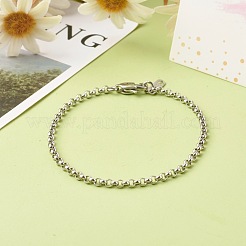 Anlaufgeschützte Rolo-Kettenarmbänder aus Edelstahl 304&nbsp;BJEW-JB06447-01