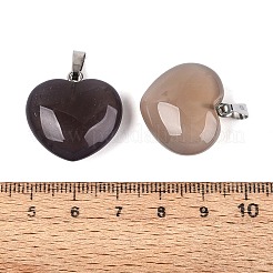 Naturali grigio agata pendenti&nbsp;G-N362-05P-03