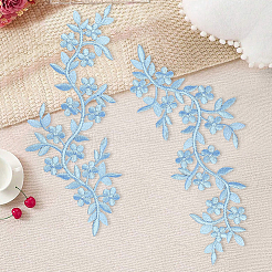 4 pièce de tissu de broderie informatisé en polyester à repasser/coudre sur des patchs&nbsp;PATC-CY0001-80A