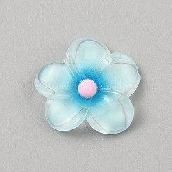 Version 6 hot Rose 50pcs - 50 Pcs 20mm Mixte Couleur Fleur Rose Résine Flatback