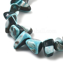 Brins de perles de trocas naturelles teintes&nbsp;BSHE-Z006-01E
