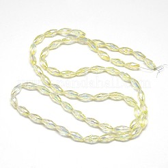 Chapelets de perles de riz en verre cristal&nbsp;EGLA-F042-A15